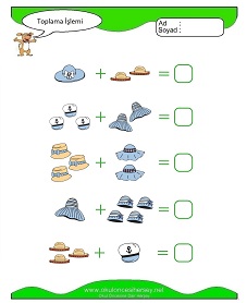 Toplama İşlemi Çalışma Sayfaları